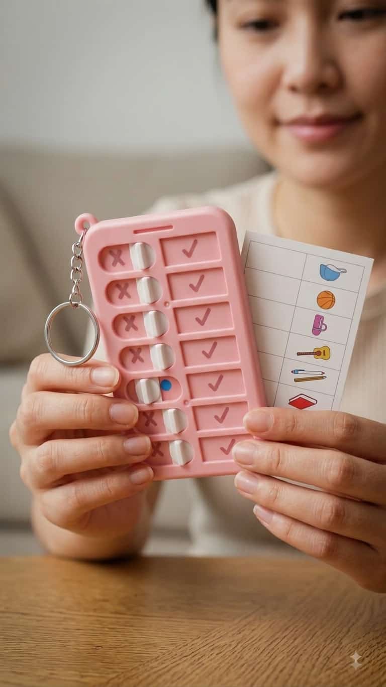 Petite Liste de Tâches à Cocher à Curseurs routines TDAH TSA autonomie